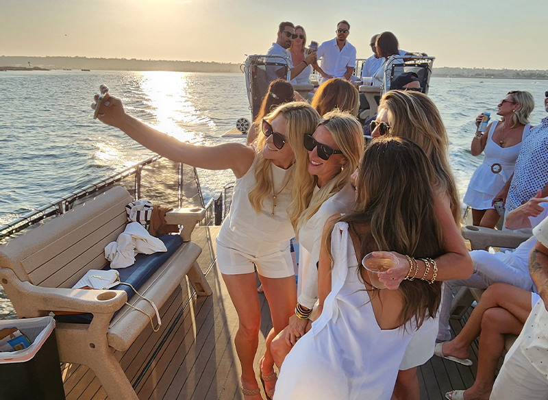 White Sensation Birthday Party on the Bella Luna Yacht