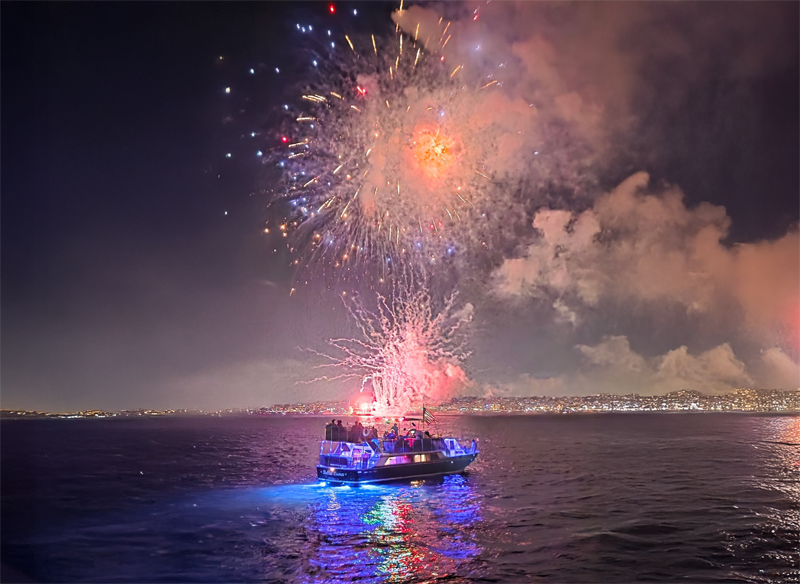 Celebrating Independence Day on Bella Luna Yacht